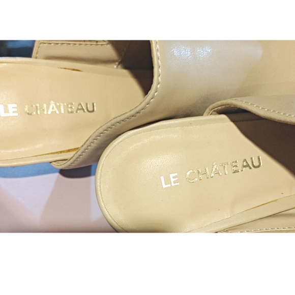 Le Chateau cream Mule heels Size 6 - Picture 5 of 6
